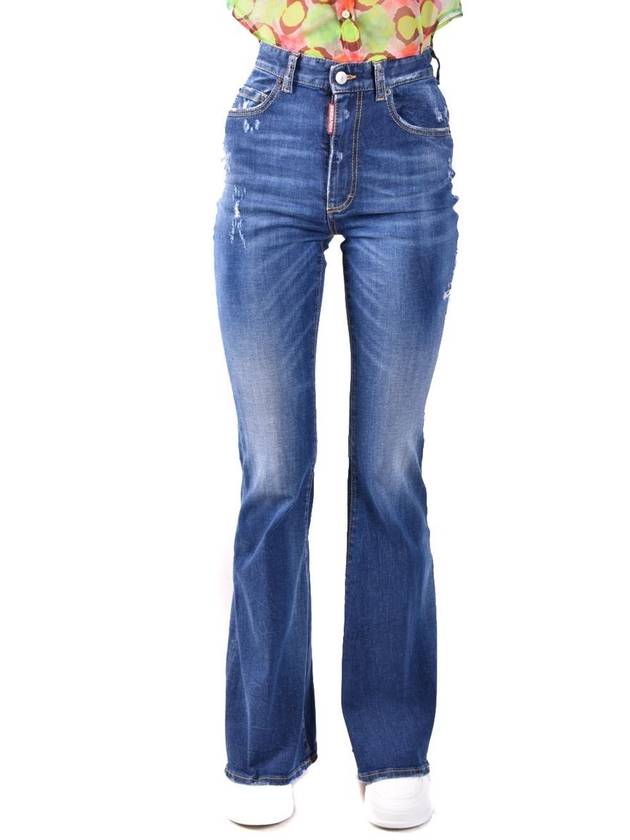 Denim Straight Pants S72LB0634 S30685470 BLUE - DSQUARED2 - BALAAN 2