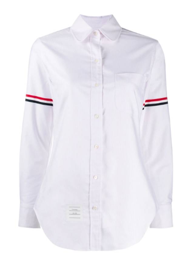 Women's Armband University Striped Oxford Shirt Light Pink - THOM BROWNE - BALAAN 6