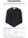 Women's Classic Loopback 4 Bar Crew Neck Sweatshirt Navy - THOM BROWNE - BALAAN 3