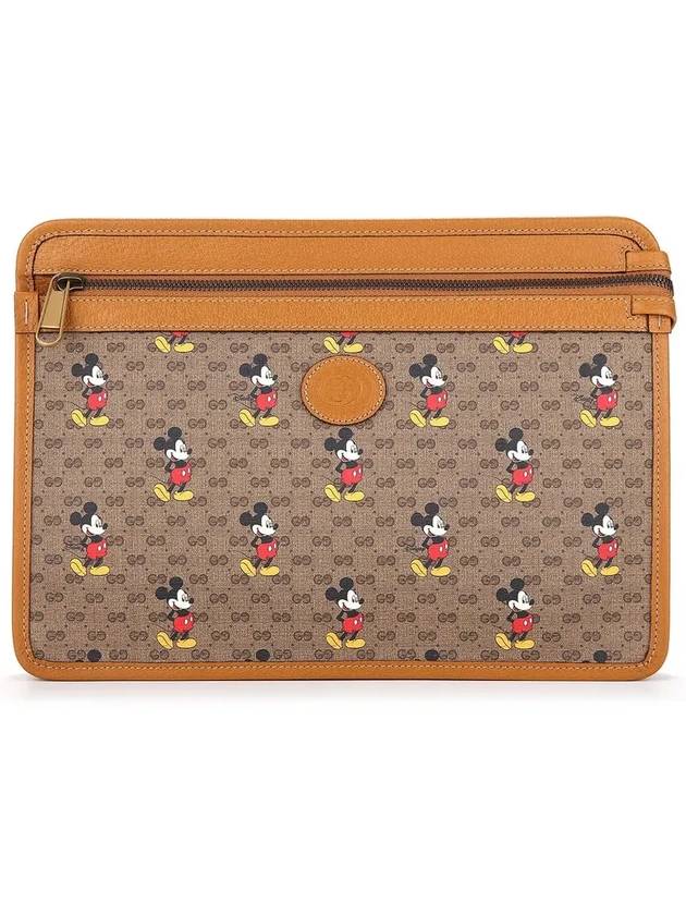 Disney Mickey Mouse Clutch Brown - GUCCI - BALAAN 6