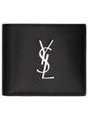 East/West Wallet In Smooth Leather Black - SAINT LAURENT - BALAAN 2