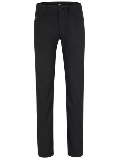 Delaware 3 Melange Stretch Denim Slim Fit Jeans Black - HUGO BOSS - BALAAN 2