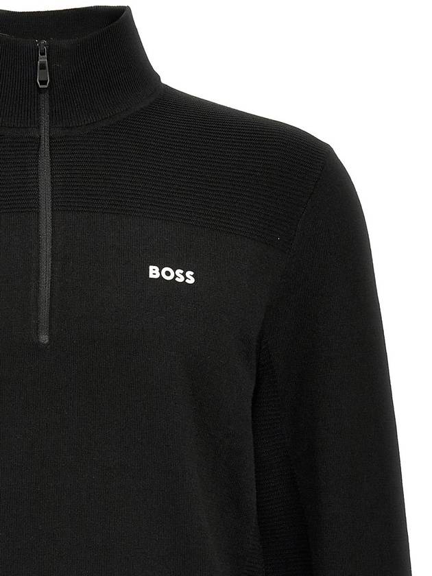 logo print knit sweater 50498560 - HUGO BOSS - BALAAN 4