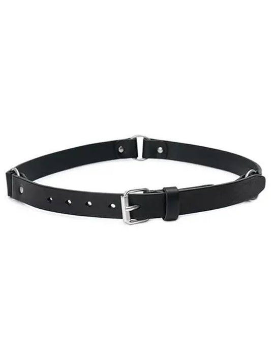 Men's Buckle Leather Belt Black A22482GB - OUR LEGACY - BALAAN 2