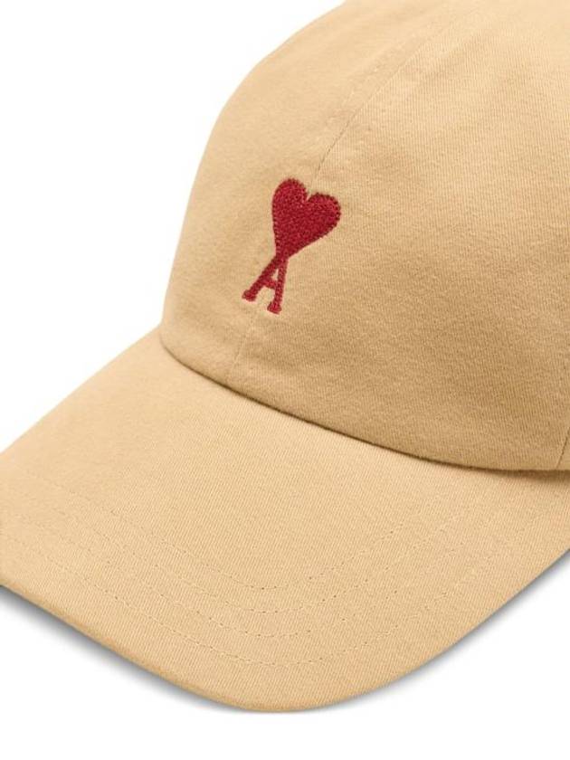 De Coeur Logo Ball Cap Sand - AMI - BALAAN 4