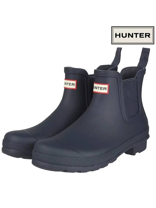 Women's Original Chelsea Rain Boots Navy - HUNTER - BALAAN 2