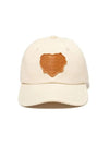 Logo Leather Patch Denim Ball Cap White - HUMAN MADE - BALAAN 3