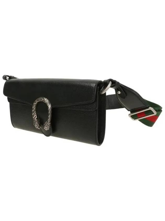 Dionysus Small Leather Shoulder Bag Black - GUCCI - BALAAN 3