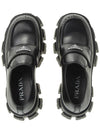 Monolith Brushed Leather Loafers Black - PRADA - BALAAN 7