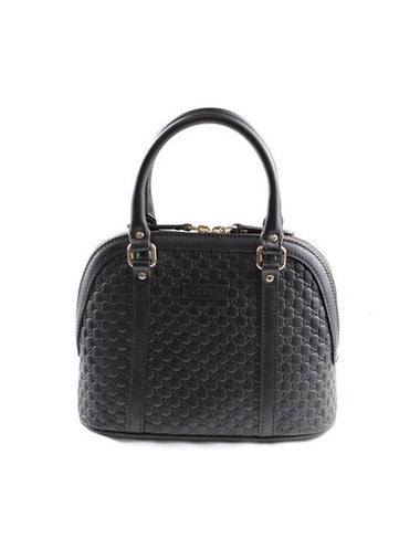 Women's Micro GG Ssima Tote Bag Black - GUCCI - BALAAN 1