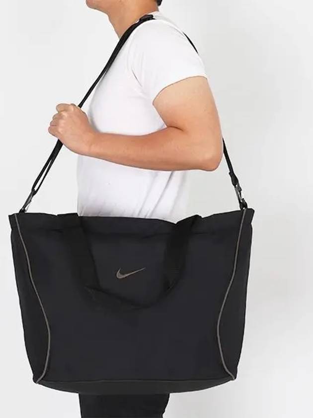 Logo Essentials Tote Bag Black - NIKE - BALAAN 2