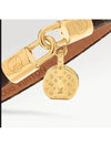 Women's LV Tribute Charm Bracelet Gold Brown - LOUIS VUITTON - BALAAN 3