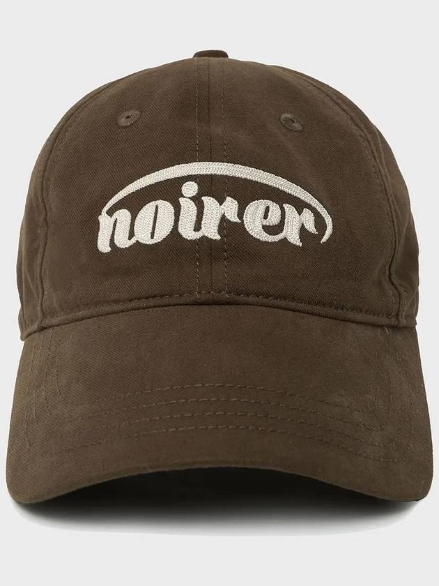 Pre order delivery September 27th Brushed applique cap brown - NOIRER - BALAAN 7