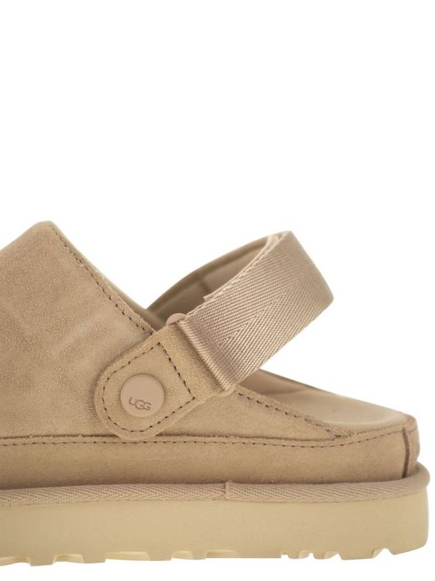 Women's Golden Star Suede Clog Mule Beige - UGG - BALAAN 8