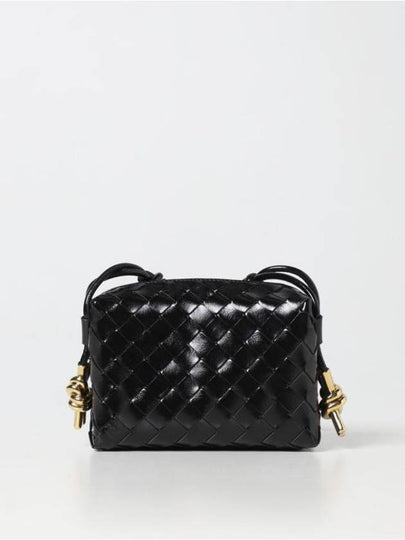 Intrecciato Loop Camera Mini Shoulder Bag Black - BOTTEGA VENETA - BALAAN 2