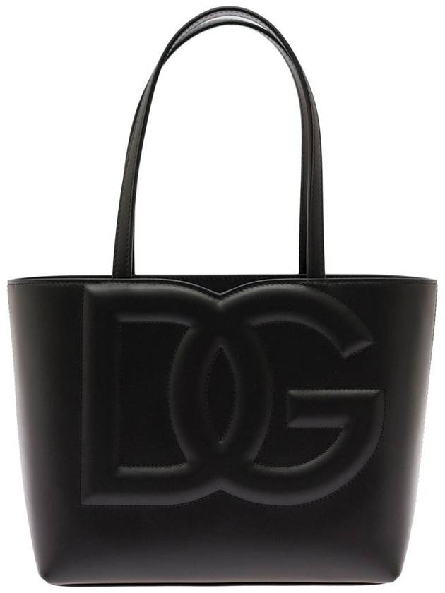 Logo Embossing Small Tote Bag Black - DOLCE&GABBANA - BALAAN 2