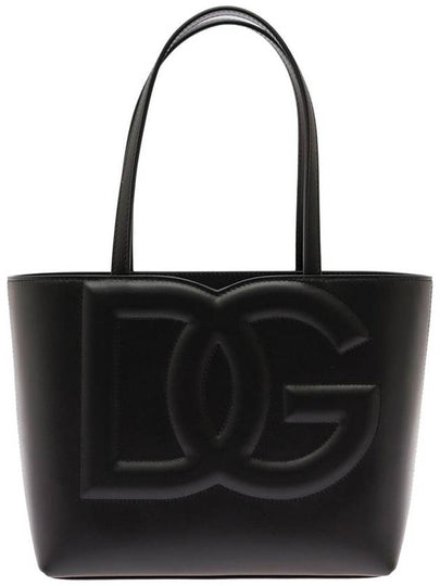 Logo Embossing Small Tote Bag Black - DOLCE&GABBANA - BALAAN 2