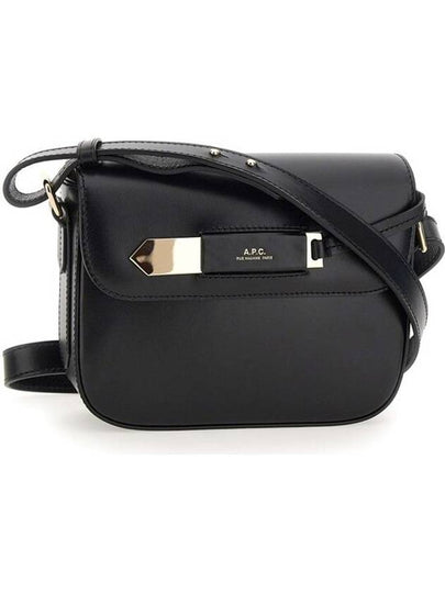 Charlotte Leather Small Cross Bag Black - A.P.C. - BALAAN 2