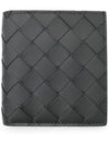 Intrecciato Slim Half Wallet Black - BOTTEGA VENETA - BALAAN 2