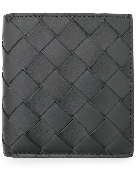 Intrecciato Slim Half Wallet Black - BOTTEGA VENETA - BALAAN 2