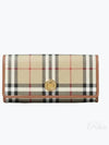 Vintage Check Flap Long Wallet Beige - BURBERRY - BALAAN 2