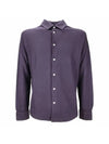 Andrew long sleeve shirt purple - LORO PIANA - BALAAN.