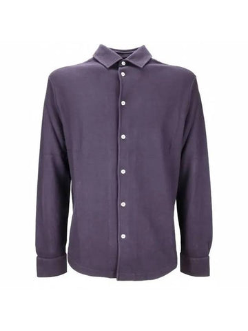 Andrew Long Sleeve Shirt Purple - LORO PIANA - BALAAN 1