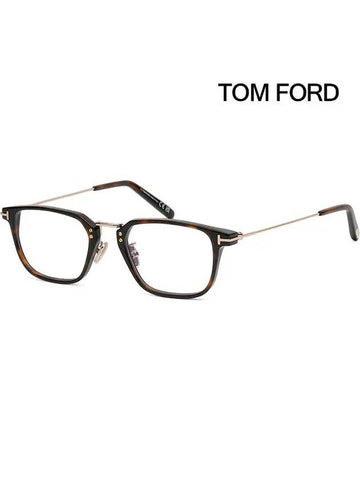 Blue light blocking glasses frame TF5862DB 052 square horn rim Asian fit - TOM FORD - BALAAN 1