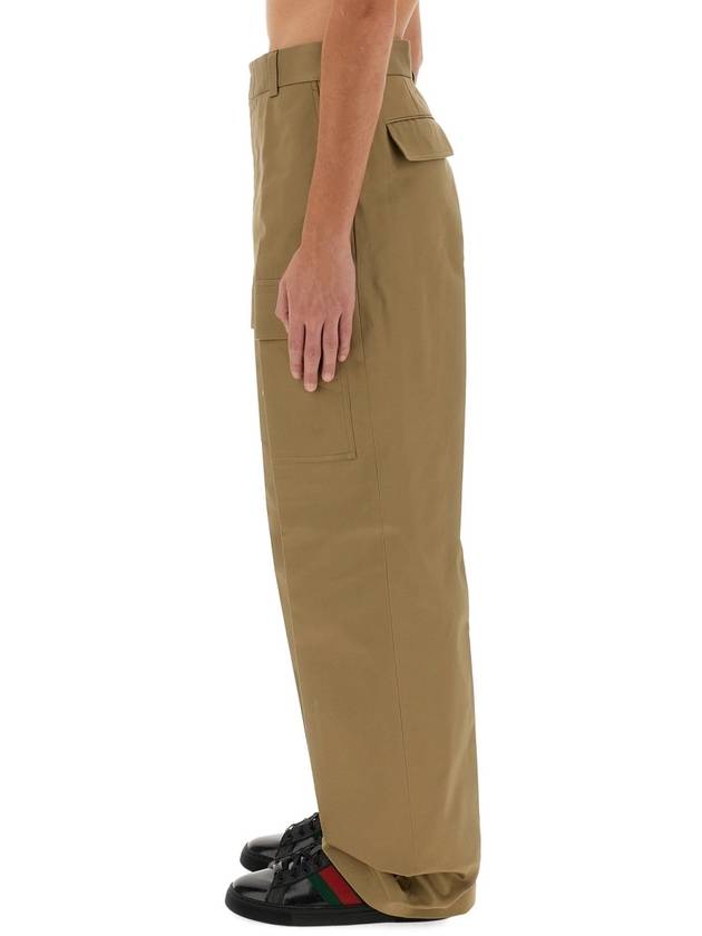 Beige Cotton Trousers 762309ZAPRO9569 B0560992075 - GUCCI - BALAAN 5