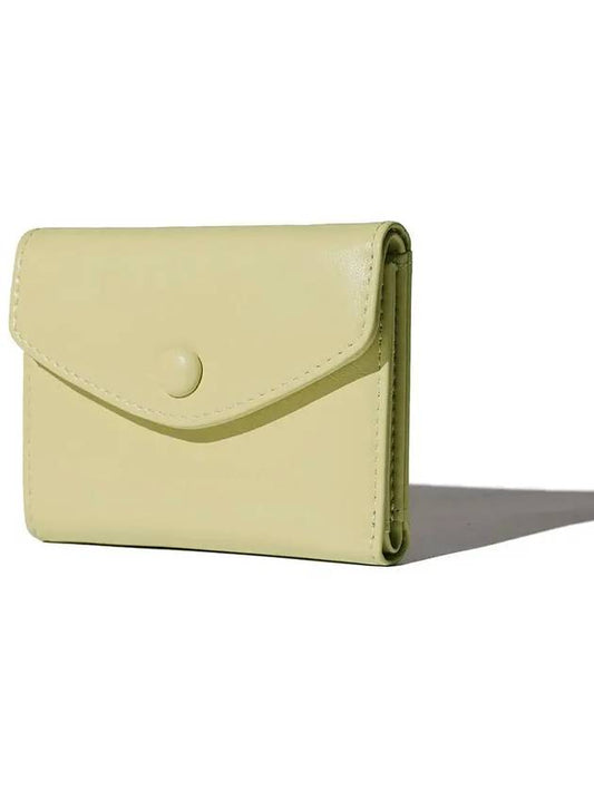 Mini Halfwallet Banknote Card Wallet Pale Lemon - LE MASQUE - BALAAN 2