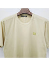 Face Logo Crew Neck Short Sleeve T-Shirt Sand Green - ACNE STUDIOS - BALAAN 5