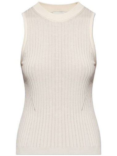 HERSKIND Ribbed Top 'Anna', Women's, Cream - BIRGITTE HERSKIND - BALAAN 1