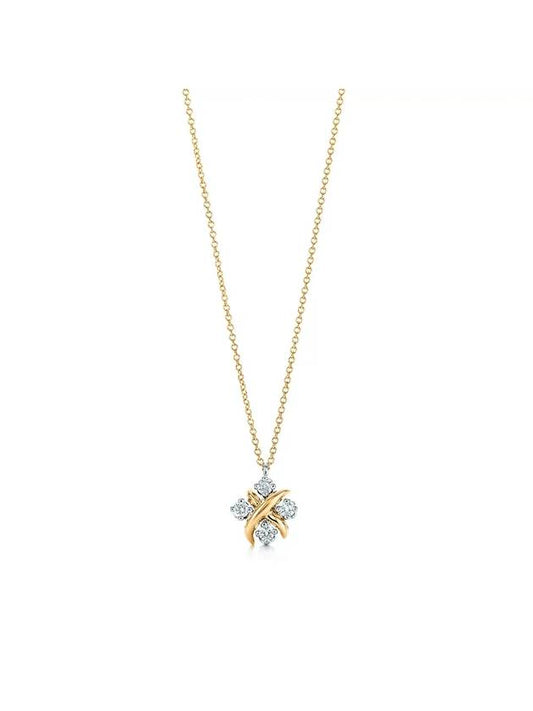 Schlumberger Diamond Lynn Pendant Necklace Gold - TIFFANY & CO. - BALAAN 2