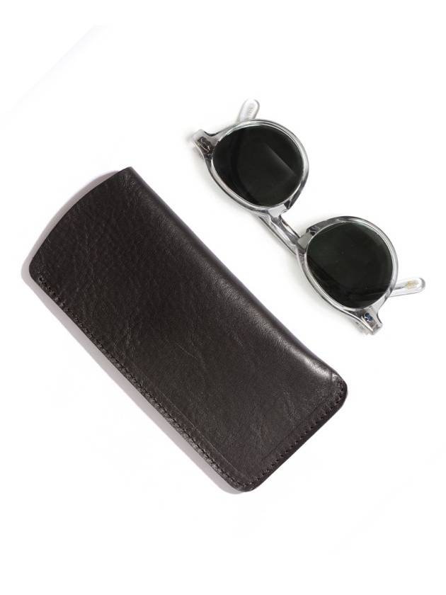 Binochle Glasses Case Dark Brown - BLEU DE CHAUFFE - BALAAN 3