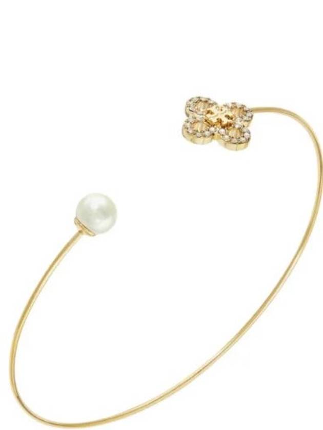 Kira Clover Pearl Cuff Bracelet Gold - TORY BURCH - BALAAN 3