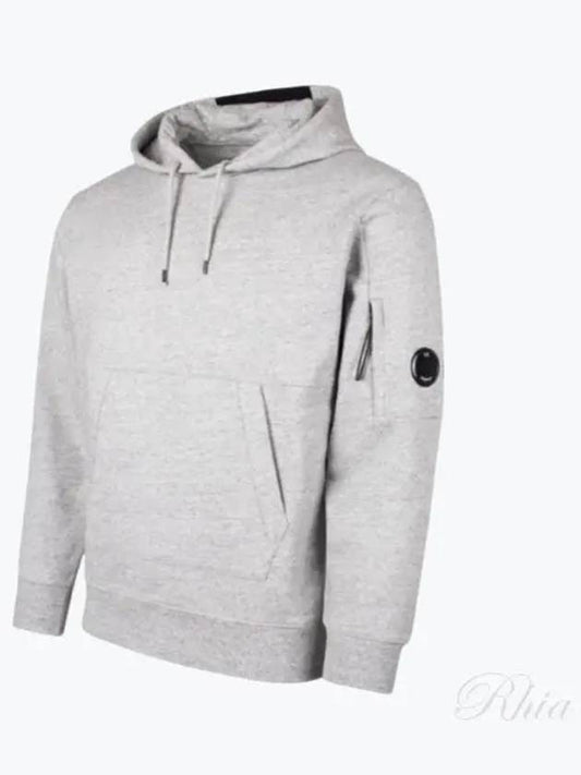 Diagonal Raised Fleece Lens Hoodie Grey - CP COMPANY - BALAAN 2