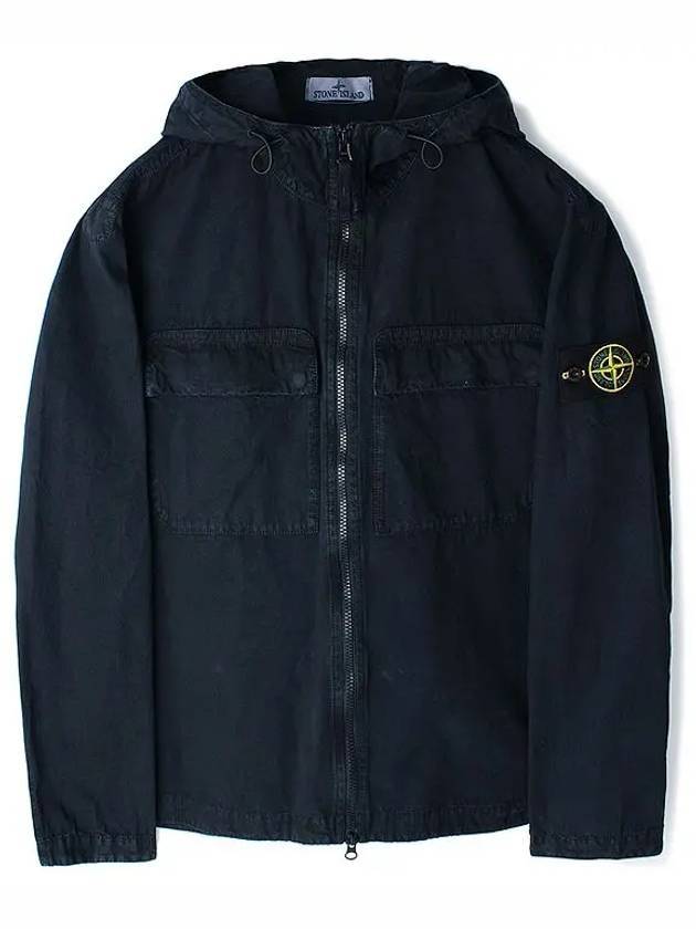 Wappen Old Effect Hooded Jacket Navy - STONE ISLAND - BALAAN 1