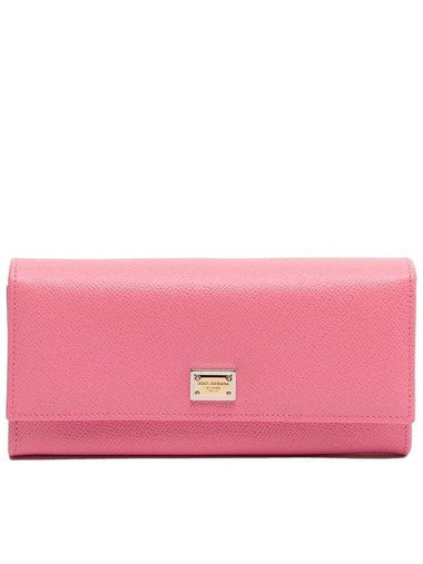 logo long wallet pink - DOLCE&GABBANA - BALAAN 1