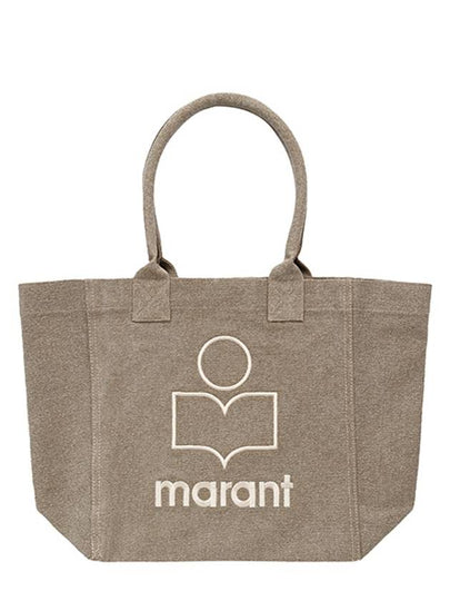 Yenky Embroidered Logo Shopper Tote Bag Beige - ISABEL MARANT - BALAAN 2