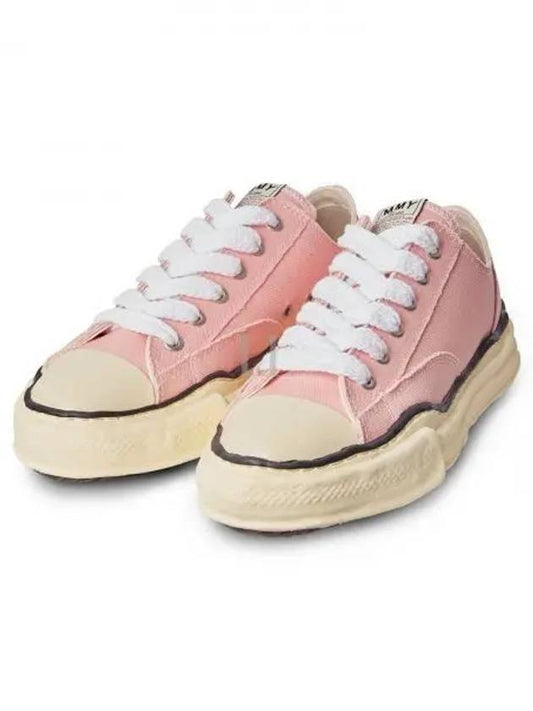 A09FW733 Pink Peterson OG Sole Canvas Low Top Sneakers - MIHARA YASUHIRO - BALAAN 1