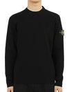 Wappen Patch Round Cotton Knit Top Black - STONE ISLAND - BALAAN 3