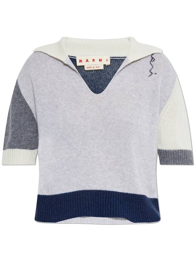 Marni Cashmere Polo, Women's, Grey - MARNI - BALAAN 1