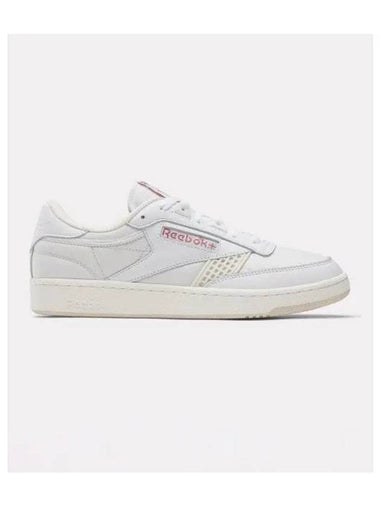 Club C 85 Vintage Reserve Low Top Sneakers White Pink - REEBOK - BALAAN 1