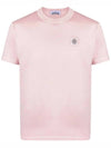 Stone Logo Short Sleeve T-Shirt Indie Pink - STONE ISLAND - BALAAN.