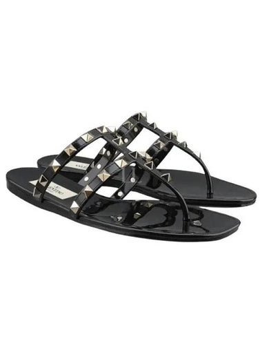 Rockstud Flat Women s Jory S0T84PVS 0NO - VALENTINO - BALAAN 1