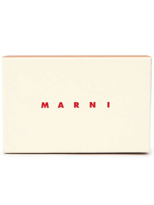 White Logo Banded Coin Card Wallet Green - MARNI - BALAAN 8