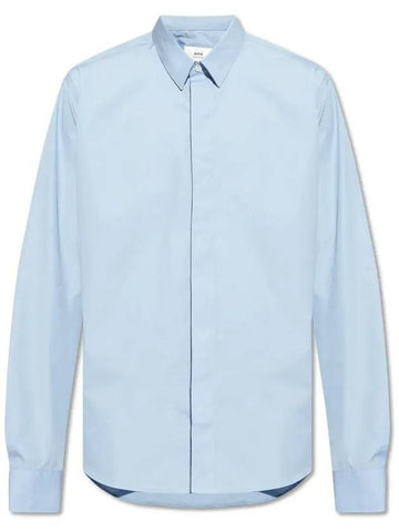 De Coeur Tonal Classic Shirt Blue - AMI - BALAAN 1