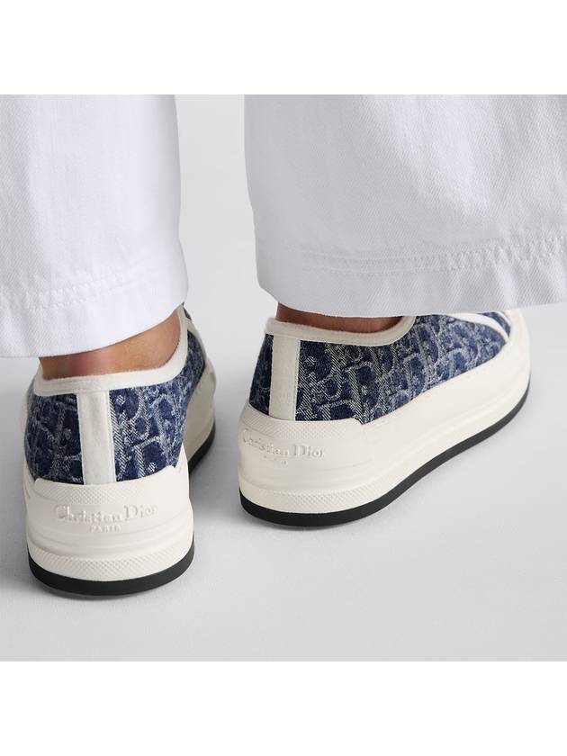 Walk'n'Dior Platform Cotton Low Top Sneaker Blue - DIOR - BALAAN 9