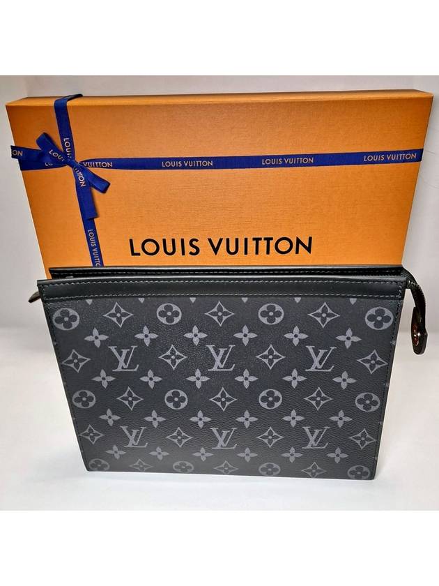 Pochette Voyage Monogram Eclipse Pouch Bag Black - LOUIS VUITTON - BALAAN 9