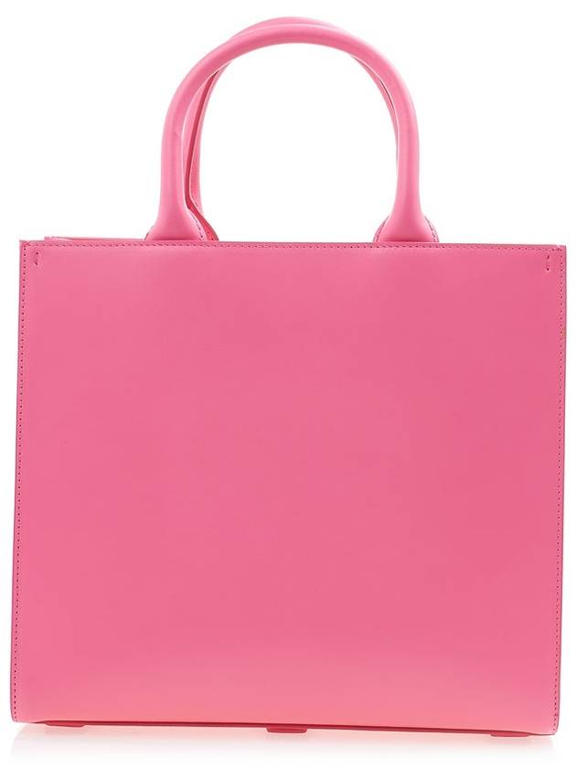 DG Logo 3D Small Calfskin Tote Bag Pink - DOLCE&GABBANA - BALAAN 4